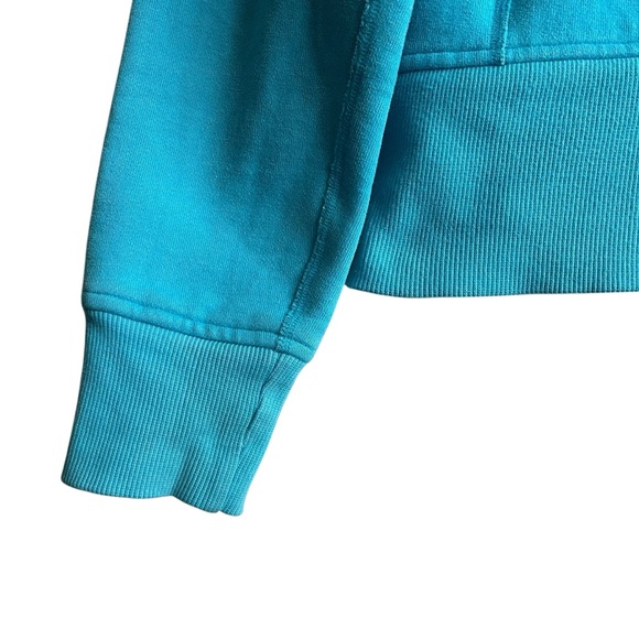 Lululemon Scuba Hoodie Full Zip Cotton Fleece Teal Blue Size 6 - Picture 9 of 13